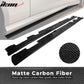 2010-2013 Benz W212 Sedan RZ Style Side Skirts Carbon Fiber