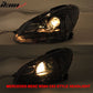 Fits 08-11 Mercedes W204 C-Class C63 Hood + Projector Headlight CF