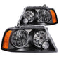 Anzo 2003-2006 Lincoln Navigator Crystal Headlights Black