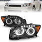 Anzo 2005-2010 Scion Tc Projector Headlights w/ Halo Black (CCFL)