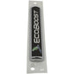 Ford Racing Black/Silver EcoBoost Emblem 3-1/2in x 9/16in - Set of 2 M-1447-EBBLK