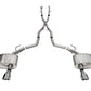 CORSA Performance Corsa 11-23 Dodge Durango Xtreme 2.5in Cat-Back Dual Rear Exit w/ Single 4.5in Polished Tips 21186