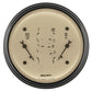 AutoMeter Gauge Dual Fuel & Oilp 3-3/8in. 0 Ohm(e) to 90 Ohm(f)& 100PSI Elec Antq Beige 1824