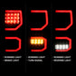ANZO 2007-2013 Toyota Tundra LED Taillights Plank Style Black w/Clear Lens 311336