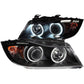 Anzo 2006-2008 BMW 3 Series E90-E91 Projector Headlights w/ Halo w/ LED Bar
