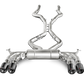 Akrapovic 15-17 BMW X5M (F85) Evolution Line Cat Back (Titanium) w/ Carbon Tips S-BM/T/1