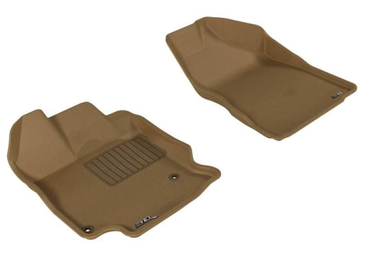 3D MAXpider 2009-2011 Toyota Venza Kagu 1st Row Floormat - Tan L1TY07811502