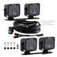 Borne Off-Road 21+ Bronco Light Pods 4pc Ditch 3x3 Spot BNLT-BR-21-DT4S