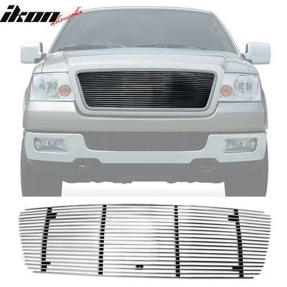 2004-2008 Ford F-150 Horizontal Overlay Style Silver Front Grile