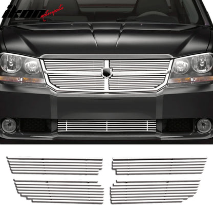 2008-2010 Dodge Avenger Billet Style Chrome Grille Stainless Steel