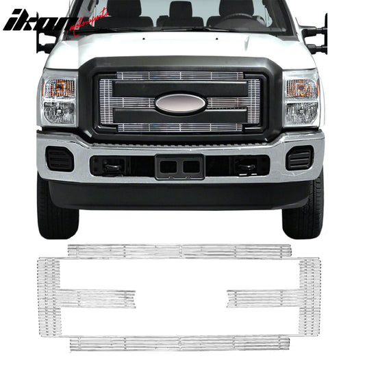 2011-2013 Ford F-250 Super Duty Billet Chrome Grille Stainless Steel