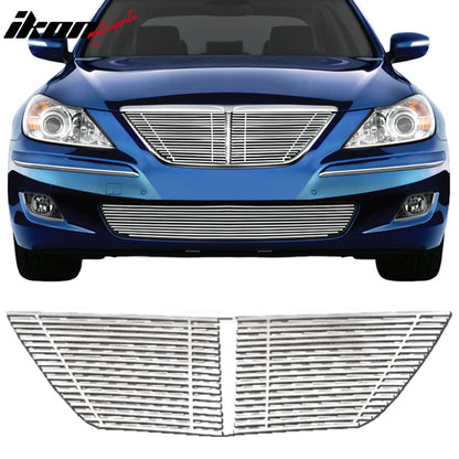 2009-2011 Hyundai Genesis Billet Chrome Front Grille Stainless Steel
