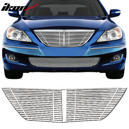 2009-2011 Hyundai Genesis Billet Chrome Front Grille Stainless Steel