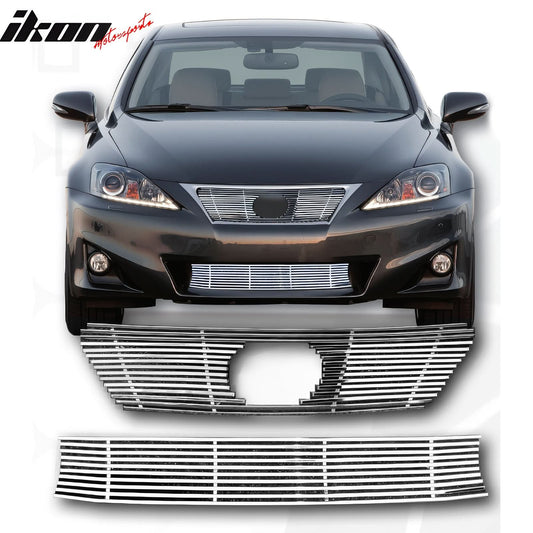 2011-2013 Lexus IS250 Sedan Billet Chrome Front Grille Stainless Steel