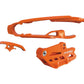 Acerbis 16-22 KTM 125-450 SX/SX-F/XC-F/ Husq 125-250/ 21-23 GasGas Chain Guide/Slider Kit - Orange 2462630036