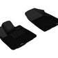 3D MAXpider 2008-2013 Toyota Highlander Hybrid Kagu 1st Row Floormat - Black L1TY15711509