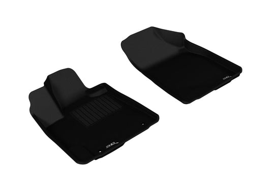 3D MAXpider 2008-2013 Toyota Highlander Hybrid Kagu 1st Row Floormat - Black L1TY15711509