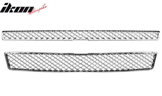 2007-2013 Chevy Tahoe Chrome Front Bumper Hood Upper Insert Grille ABS