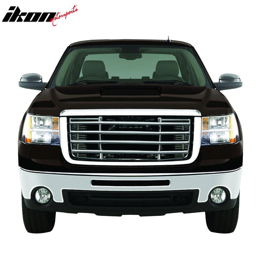 2007-2010 GMC Sierra 2500 HD Chrome Front Bumper Insert Grille ABS