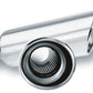 Borla 2.25in Inlet 4in Round Rolled Angle Cut Resonated x 13in Long Exhaust Tip 20248