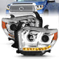 Anzo 2014-2015 Toyota Tundra Projector Headlights w/ U-Bar Chrome w/ DRL