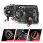 Anzo 2008-2012 Ford Escape Projector Headlights w/ Halo Black