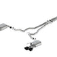 Ford Racing 2024 Mustang 5.0L Extreme Non-Active Cat-Back Exhaust w/Valance - Black Tip M-5200-M5EBV