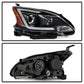 SPYDER xTune 13-15 Nissan Sentra DRL LED Light Bar Halogen Projector Headlights - Black (PRO-JH-NS13-LB-BK) 9042966