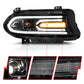ANZO 2015-2018 Dodge Charger Projector Headlights Plank Style Black 121559