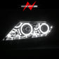 Anzo 2011-2013 Kia Optima Projector Headlights w/ Halo Chrome (CCFL)