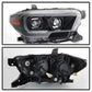 SPYDER xTune Toyota Tacoma 16-18 DRL Light Bar Projector Headlights - Black PRO-JH-TTA16-LBDRL-BK 9039256