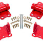BMR Suspension BMR 78-87 G-Body Motor Mount Kit Upper & Lower Poly - Red MM460R