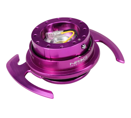 NRG Quick Release Kit Gen 4.0 - Purple Body / Purple Ring w/ Handles