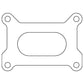 Cometic Gasket Cometic Holley 2 Barrel 500 CFM .039in Fiber Carburetor Gasket - 3.640in x 1.750in - Open Plenum C15184