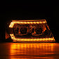AlphaRex 06-08 Lincoln Mark LT LUXX-Series LED Projector headlights Black w/ Sequential Signal 880132 *Discontinued