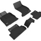 3D MAXpider 2019-2023 Genesis G70 AWD Kagu 1st & 2nd Row Floormats - Black L1GS00401509