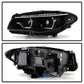 Spyder BMW 5 Series F10 11-13 Xenon/HID AFS Projector Headlights - Black PRO-YD-BMWF10HIDAFS-SEQ-BK 5088208