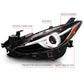 Anzo Projector Headlights With Halo Black w/Amber 14-17 Mazda 3