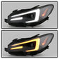 Spyder Subaru Impreza WRX 15-20 Halogen Model Projector Headlights - Black PRO-YD-SWRX15SI-SBSEQ-BK 5088086