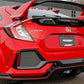 PERRIN Performance Rear Tow Hook Kit Black Honda Civic Type R 2017+ / SI 2017+ | PHP-BDY-251GBK