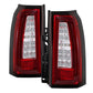 Spyder Chevy Tahoe / Suburban 15-17 LED Tail Lights - Red Clear (ALT-YD-CTA15-LED-RC) 5085085