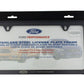 Ford Racing Ford Performance Slim License Plate Frame - Black Stainless Steel M-1828-SSB