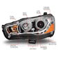 Anzo 2008-2015 Mitsubishi Lancer Projector Headlights w/ Halo Chrome (CCFL)
