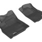 3D MAXpider 2012-2015 Toyota Tacoma Reg/Acs Cab Kagu 1st Row Floormat - Black L1TY09111509