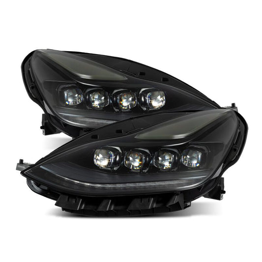 AlphaRex 17-22 Tesla Model 3/20-23 Model Y NOVA LED Proj Headlights Alpha-Blk w/Actv Lgt & Seq.Sig 880859 *Discontinued