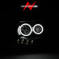 Anzo 2005-2011 Toyota Tacoma Projector Headlights w/ Halo Black