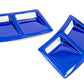 OLM S207 Style Paint Matched Rear Bumper Vent Inserts - WR Blue Pearl - 2015-2021 Subaru WRX / STI