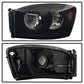SPYDER Xtune Dodge Ram 1500 06-08 Amber Crystal Headlights Black Smoked HD-JH-DR06-AM-BSM 9030369