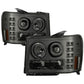 Spyder GMC Sierra 1500/2500/3500 07-13 Projector Headlights LED Halo- LED Smoke PRO-YD-GS07-HL-SM 5010629