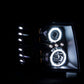 Anzo 2007-2013 Chevrolet Silverado 1500 Projector Headlights w/ Halo Black